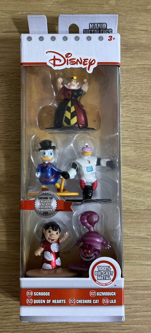 Jada Nano Metalfigs DISNEY Diecast Queen Hearts Lilo Gizmo Duck Scrooge Cheshire